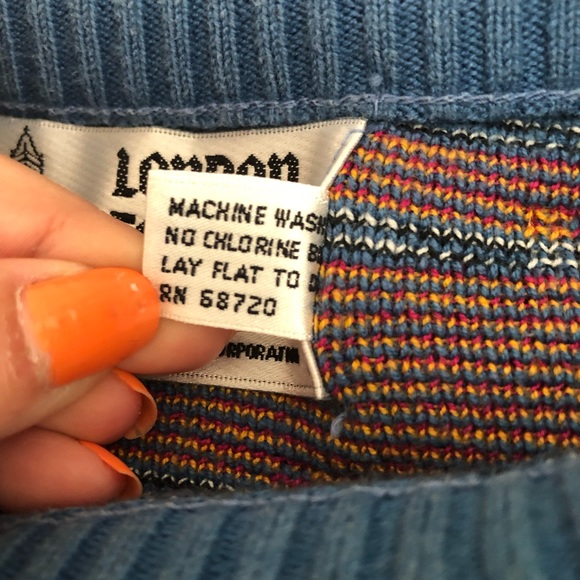Men’s Vintage London Fog 100% Cotton Pullover Crewneck Sweater Medium - Picture 7 of 15